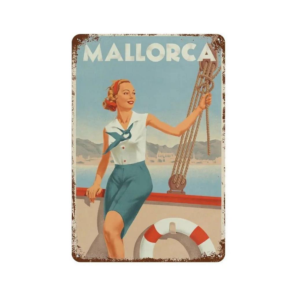 Metal Tin Signs Cappadocia Dubai Wall Decoration Plaque Vintage Art Poster Iron Painting for Man Cave Home Cafe Garden Club Bar