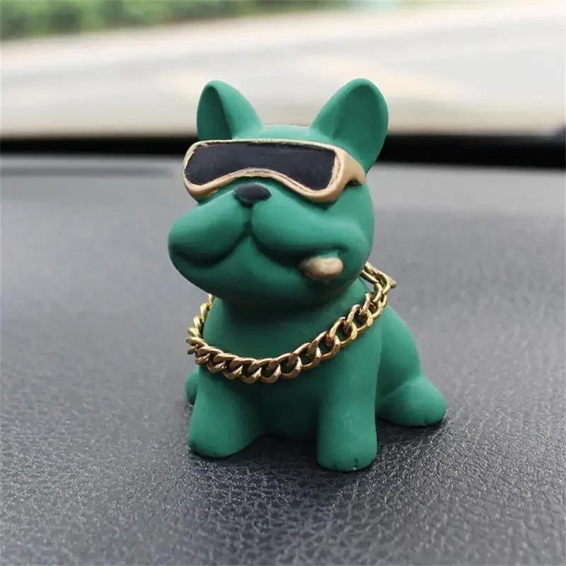 Износостойкие украшения для автомобиля Bulldog, удобные, из смоляного материала, украшения для приборной панели автомобиля, автомобильные аксессуары, декор интерьера