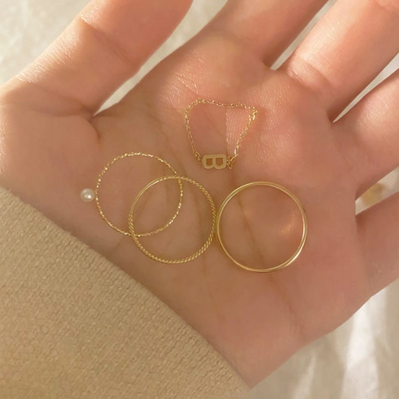 Кольцо-цепочка из таупового 14-каратного золота