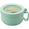850ml Microwave Soup Bowl with Lid and Handle Food-Grade Plastic Noodle Bowl with Spoon Leak-proof Portable Breakfast Cup