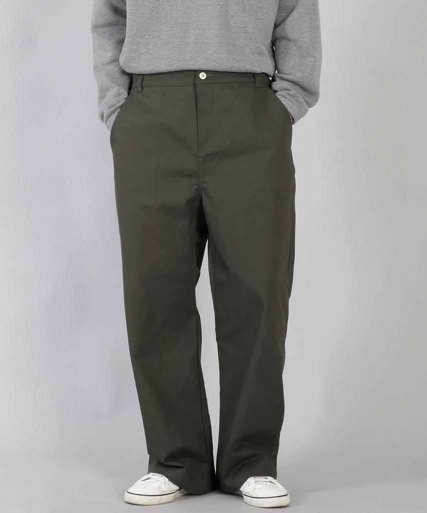 Seinteukeulu Брюки с широкими пуговицами Ex Wide Button Pants Ewb-377 Хаки