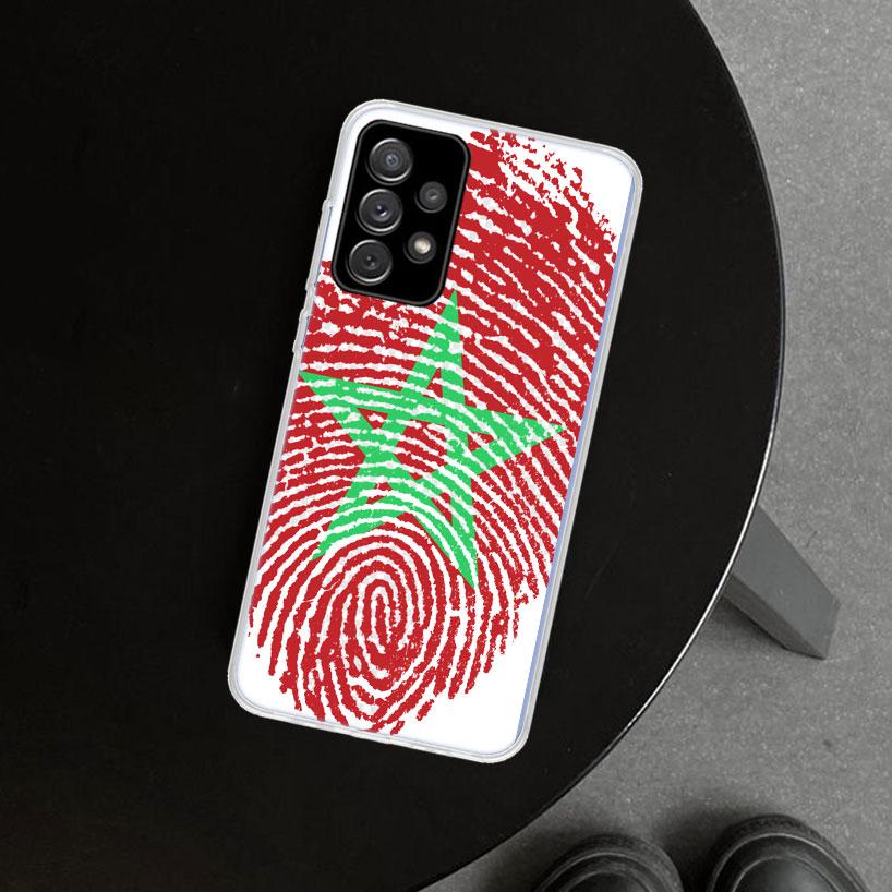 Morocco Flag Passport Phone Case for Samsung Galaxy A17 A16 A26 A36 A56 A57 A37 A15 A25 A35 A55 A14 A24 A34 A54 A13 A23 A33 A53