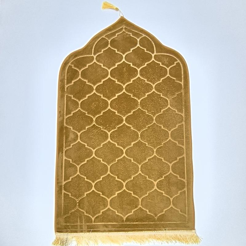 Irregular Embossed Flannel Prayer Mat - Thickened Short Pile Sponge Carpet