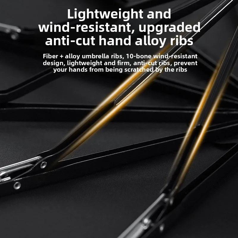 Зонт Автоматический зонт Дождевик и солнцезащитный 10-спицевой складной зонт Зонт-тень Защита от УФ-лучей
