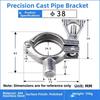 304 Stainless Steel Pipe Clamp Type Holder Durable Water Pipe Fixing Clips  Pipe Fittings
