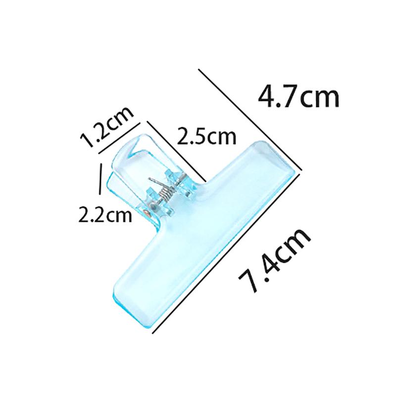 Цветной зажим для папки, прозрачный акриловый зажим для планировщика, канцелярские принадлежности, длинный хвост, карман, папка, зажимы для файлов, держатель, школьные принадлежности
