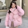 Corner Buckle Bread Clothes Women's Winter Thickened Warm Down Cotton Clothes Short Loose Version Cotton-padded Jacket