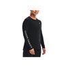 Under Armour Тренировочная графическая футболка с круглым вырезом, принтованным логотипом и длинным рукавом, женский топ, ночной пурпурный 1370761-590