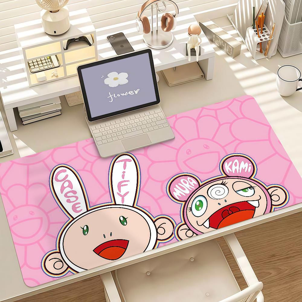 Artist Ttakashis Cute Mmurakamis Mouse Pad Anti Slip Rubber Edge Locked Thickened Laptop Gaming Desk Mat