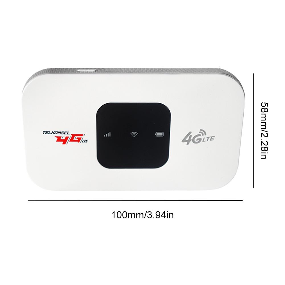 Portable Mini Mobile WiFi Router 150Mbps 4G LTE Pocket Mobile Hotspot  8 To 10 Users with SIM Card Slot for Car Travel Vacation