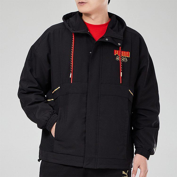 Puma Куртки Мужские Черные С Капюшоном Умеренные Другие 531297-01