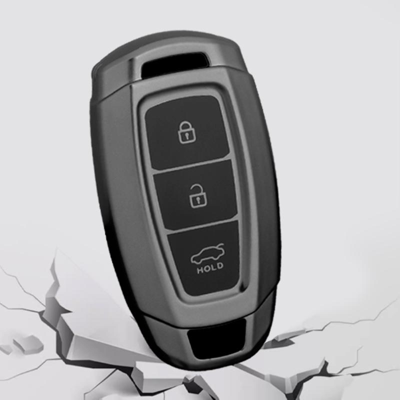 Чехол для автомобильного ключа для Hyundai I30 Ix35 Kona Encino Solaris Azera Grandeur Ig Accent Santa Fe Palisade Держатель Брелок Аксессуары для интерьера