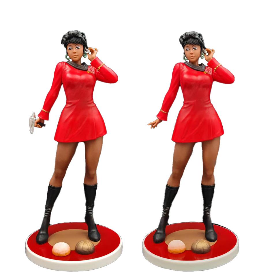 Anime Figure Star Trek communication officer Uhura StarCraft standing posture figurine desktop model ornament Christmas Toys