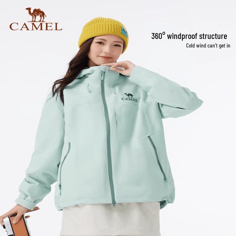 Camel Unisex 3-in-1 Windproof Waterproof Outdoor Jacket
