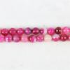 10mm Round Faceted Rose Red Agates Onyx Loose Beads Women Girls for Jewelry Making Design DIY Accessories Natural Stone