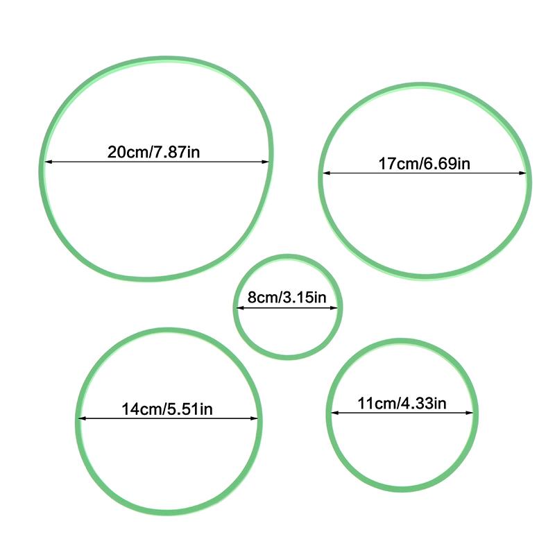 5 шт. Кольца для аквариума Кольца для кормления рыбы Коралловый загон для плавающих растений Аквариумный плавающий держатель для растений Eva Кольца для растений Круг для кормления рыбы