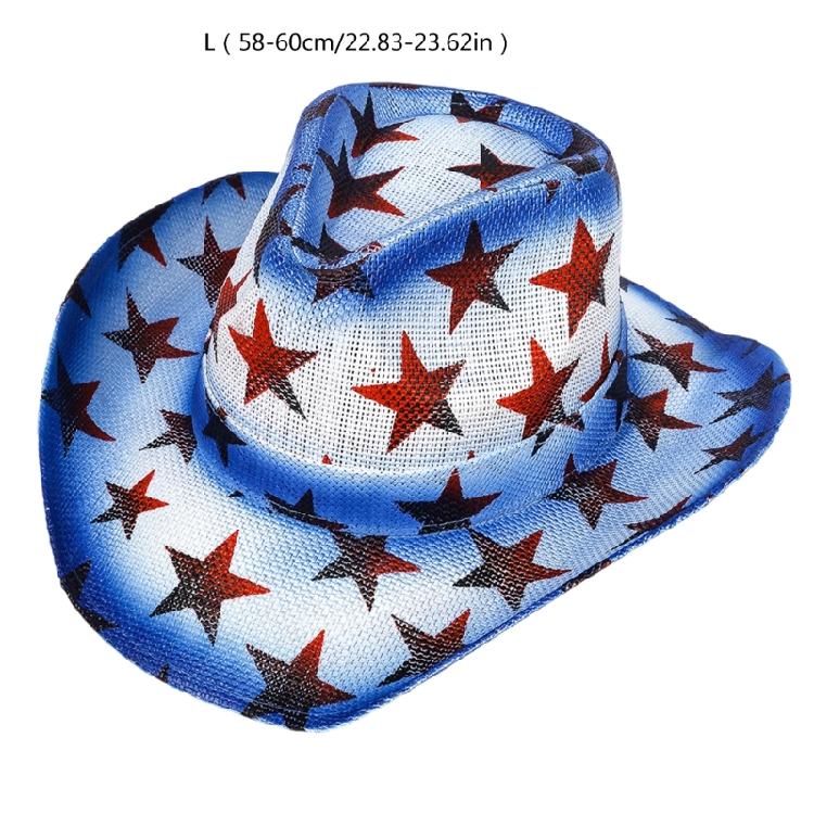 Шляпа ковбоя с широкими полями Julycostume Шляпа диско для вечеринки, сцены, танцев