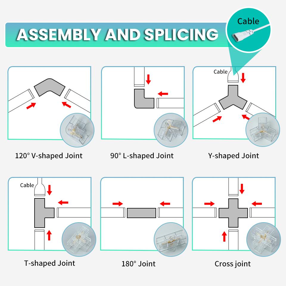 Гаражный свет Шестиугольные светильники Лампа 110В220В Светодиодная трубка Сотовая потолочная подсветка Для авто Кузовной ремонт автомобиля Светодиодный цех