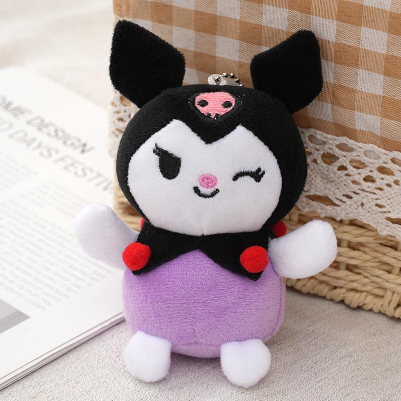 Japanese Style Kuromi Plush Doll Adorable Cute Cartoon Devil Bunny Stuffed Toy