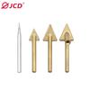 JCD 4pcs Soldering Iron Tips Copper Repair Triangular Smoothing Head Welding Tips Iron Plastic Welder-Replacement Tips