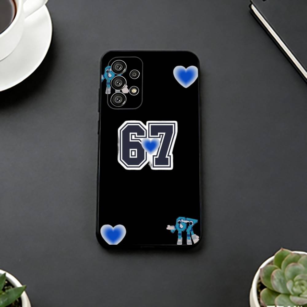 Чехол для телефона Six S-Seven 67 для Samsung S25, S24, S21, S22, S23, S30, Ultra, S20, Plus, Fe, Мягкий силиконовый черный чехол