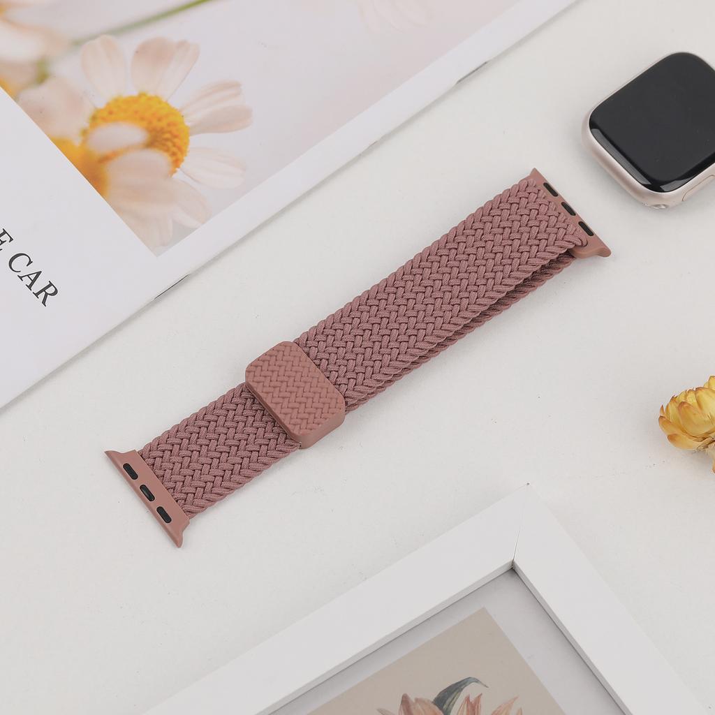 Ремешки Для Apple Watch Браслет 40мм 44мм 45мм 41мм 42 46мм 49мм Магнитный Плетеный Браслет ремешок iWatch Серия 10 se 7 8 9 Ultra 2