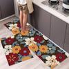 Fashionable Simple Nordic Style Kitchen Floor Mat Household Carpet Long Strip Door Mat Modern Home Decor 