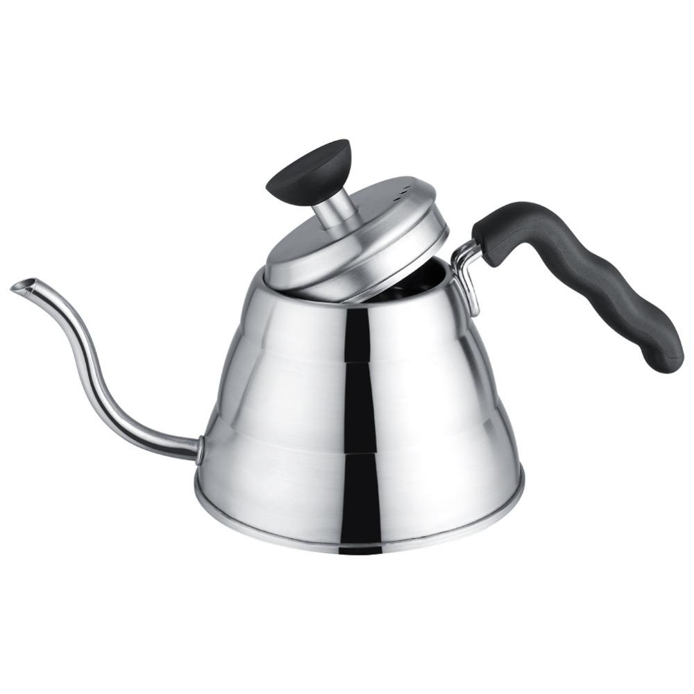 Stainless Steel Gooseneck Kettle 1L Capacity Pour Over Kettle Pour Over Coffee