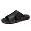 Men Slippers Wide Palm Sandals Outdoor Summer Black Flats Sandals Open Toe Beach Shoes for Father Plus Size