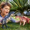 Mattel JURASSIC WORLD Большая фигурка динозавра Bajadasaurus Игрушка для детей от 4 лет Коричневый HTK80 Действие! Длина для детей, приблизительная. 35,6 см