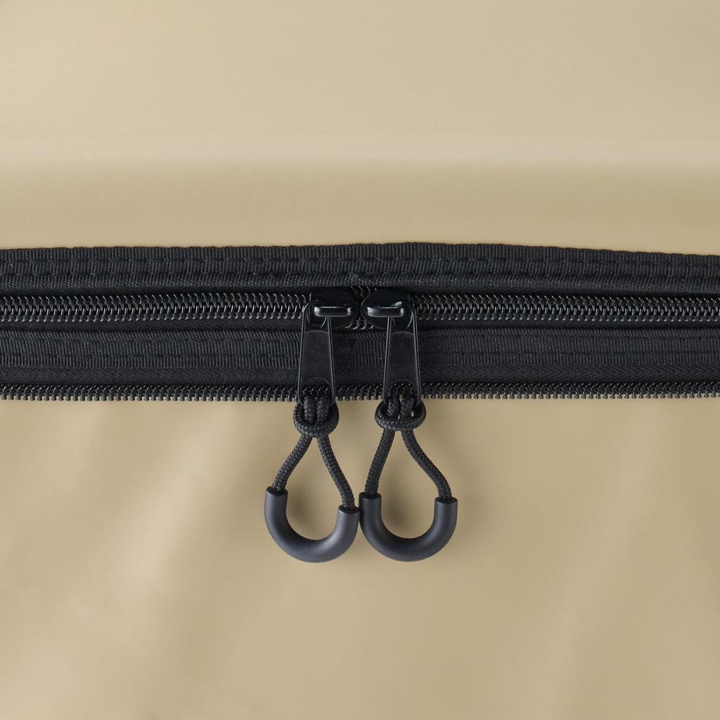 MUJI Foldable Soft Cooler Bag with Shoulder 28 x 22 x 19 83832810 Strap, Beige, Approx. cm, 12L,