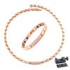 Pure Titanium Magnetic Bracelet and Necklace Hematite Static Elimination Bracelet Necklace [Hachi] Women's