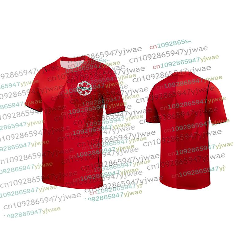New Canadian Men's Soccer Jersey T-shirt Fan Special Jersey Quick-Drying T-shirt Casual Adult and Children's Soccer Top