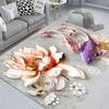 New Vintage Flower Pattern Carpet Home Decor Living Room Carpet Sofa Coffee Mat Washable Non-slip Bath Kitchen Bedroom Floor Mat