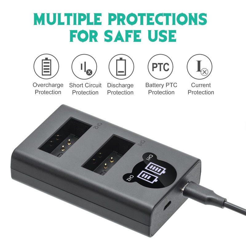 BP-511 BP-511A USB Dual Camera Charger For Canon EOS 300D 10D 20D 30D 40D 50D D30 D60 5D G6 battery