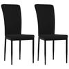 Dining Chairs 2 pcs. Black Velvet