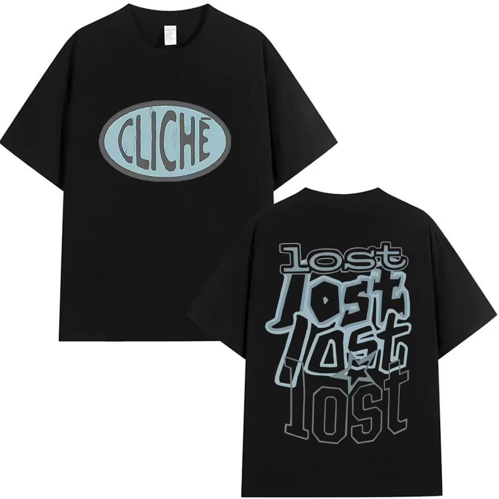 Модные футболки Rapper MGK Lost Americana Tour Высокое качество UNISEX Женские Хип-хоп Оверсайз Короткий рукав YK Футболка Летняя