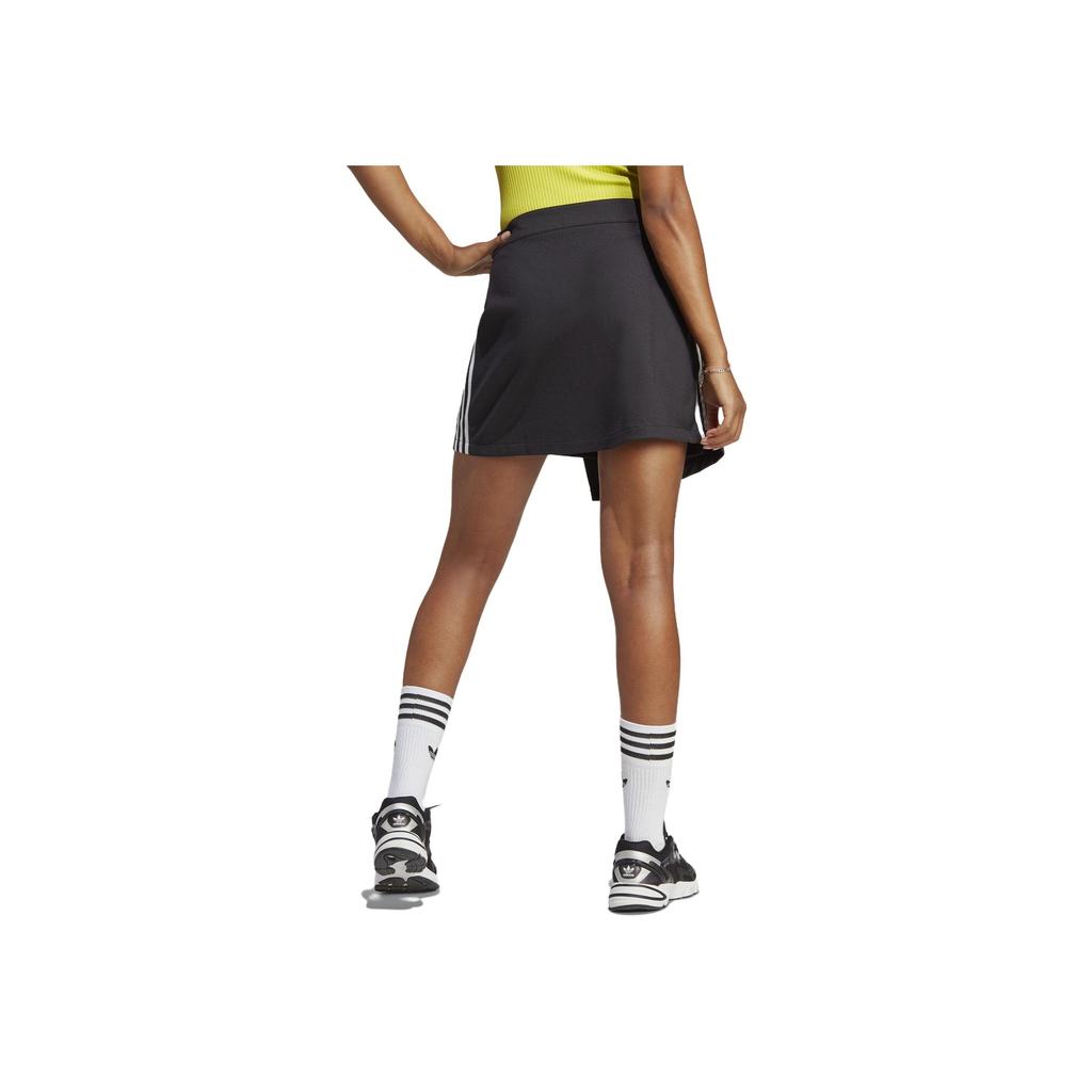 adidas Оригиналы Home Of Classics Series, свободная мини-юбка трапециевидной формы с вышитым логотипом, женские плавки черного цвета IC5475