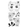 Fake Tattoo Easy To Use Eco-friendly Waterproof Sweat-proof Fun Body Art Tool Lightweight Halloween Spiderweb Body Sticker for Party