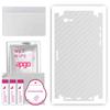 apgo Protective Skin Sticker for the Back+sides Compatible with Apple iPhone SE 2016, Full Wrap Film, Foil, Vinyl - Pattern Transparent Carbon