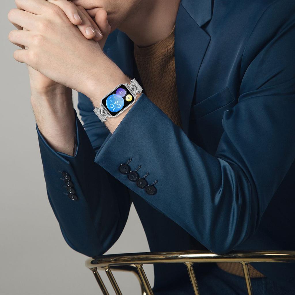 Для Xiaomi Redmi Watch 4 Браслеты из нержавеющей стали Миланский ремешок для часов M-типа Серебристый ремешок на запястье