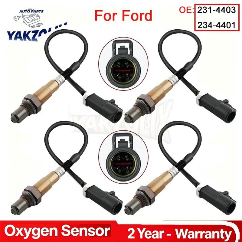 4pcs For Ford Explorer Sport Trac 2001 2002 2003 2004 2005 4.0L 2007 2008 2009 2010 4.0L 4.6L O2 Oxygen Sensor 231-4403 234-4401