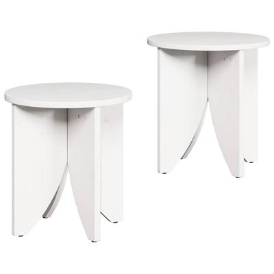 Coffee Table Set of 2 White