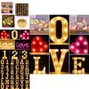 Light Birthday Happy Led Digital Color Lights Emitting Romantic Scene Decorative