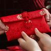 Brocade Cloth Tassel Brocade Red Envelope Spring Festival New Year Money Bag  Wedding Birthday