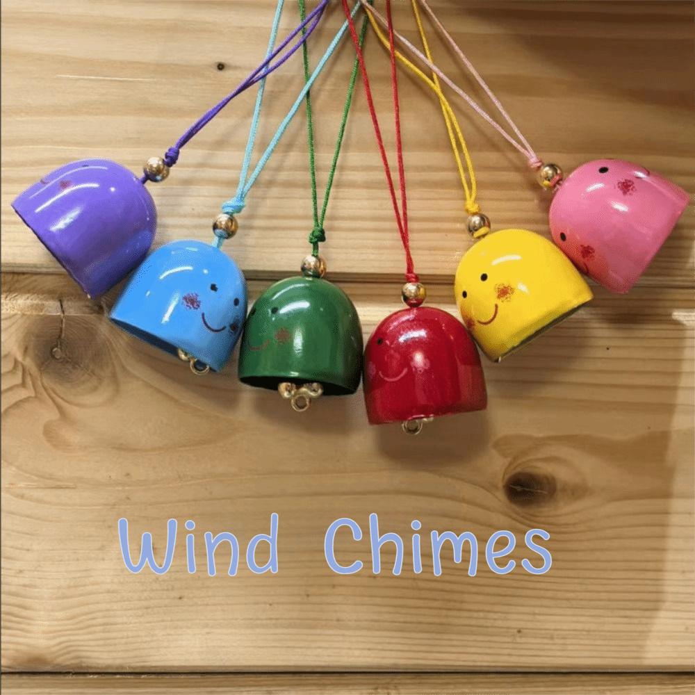 6Pcs Crisp Ringing Tones Wind Chimes Zinc Zinc Alloy Decorative Bells Bell Hanging Ornaments Home Garden