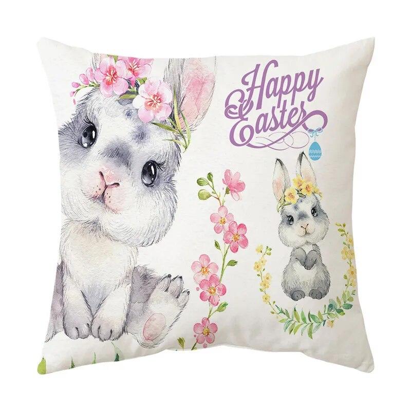 Украшение дома, пасхальная наволочка, наволочка с изображением кролика и яйца, наволочка для дивана в гостиной, наволочка с Пасхой, 40/45/50/60 см