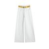 2026 New High-Waisted Wide-Leg Flared Jeans for Women, Loose Fit, Draped, Floor-Length Pants