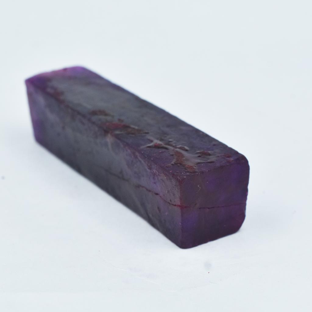Perfect UnCut Rough 206.95 Ct Natural Sapphire Purple CERTIFIED Loose Gemstone