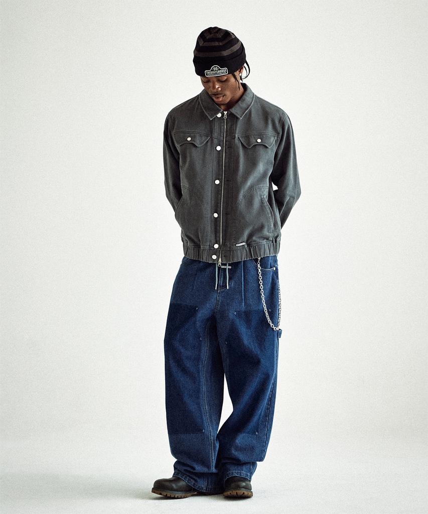 Thevinylhouse Western Work Jacket Charcoal